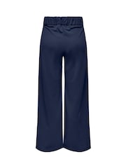 JDY Blue Wide Leg Button Detail Trousers - Image 5 of 6