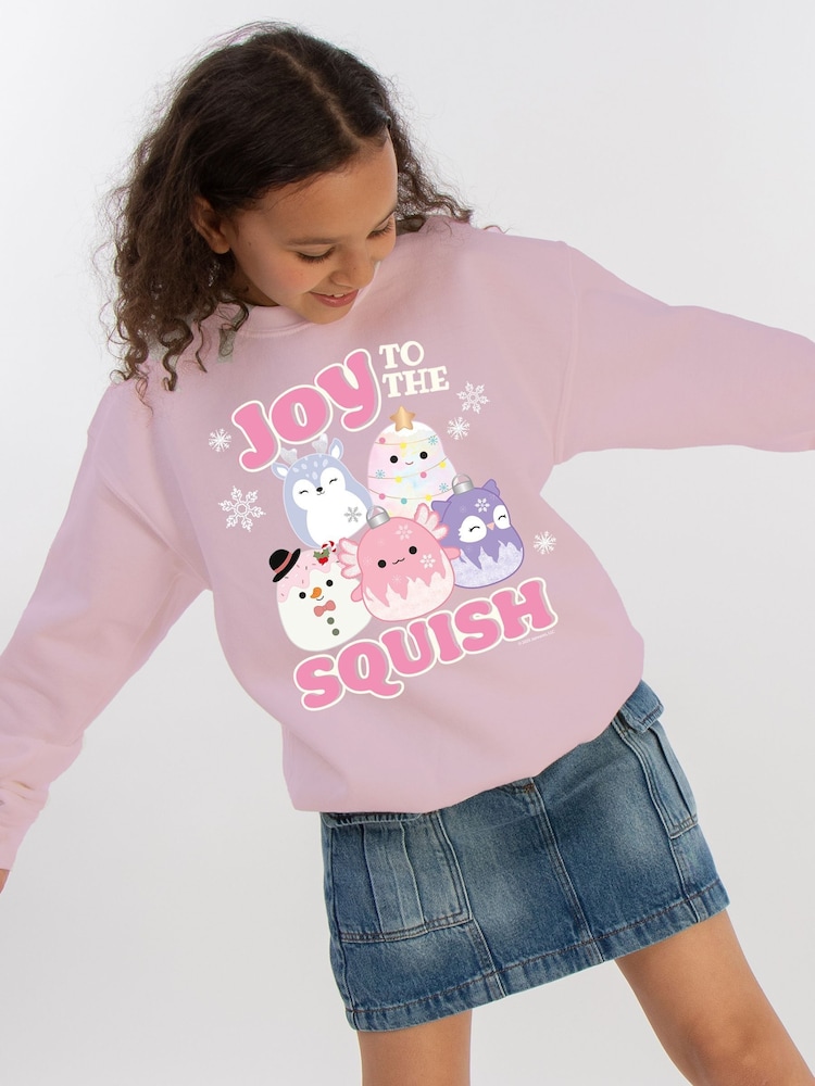Brands In Pink Squishmallows Joy To The Squish Christmas Sweat Top - Image 2 of 5