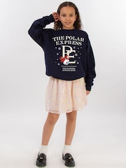 Brands In Blue Polar Express Bell Still Christmas Ring Sweat Top - Image 2 of 5