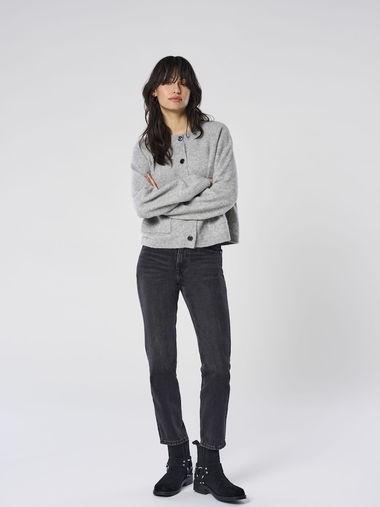 Only Black High Waist Straight Leg Jeans - Image 1 of 7 Only Black High Waist Straight Leg Jeans - Image 1 of 7