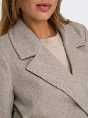 Only Natural Midi Tie Wrap Coat - Image 3 of 6