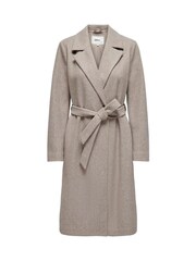 Only Natural Midi Tie Wrap Coat - Image 4 of 6