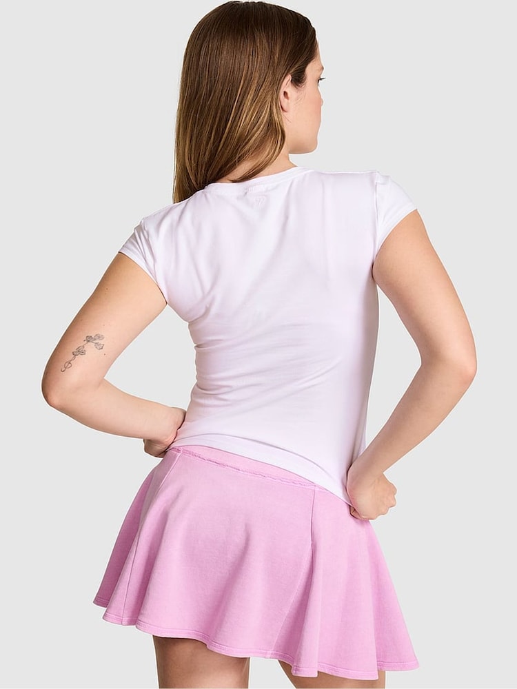 Victoria's Secret PINK White Retro T-Shirt - Image 2 of 3