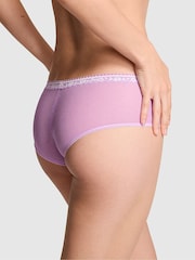 Victoria's Secret Pink Light Lilac Purple Cheeky Valerie Lace Mini Scoop  Knickers - Image 2 of 2