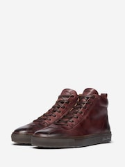 Oliver Sweeney Calf Leather Retro Black Trainers - Image 3 of 5