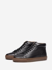 Oliver Sweeney Milled Leather Cupsole Black Trainers - Image 3 of 5
