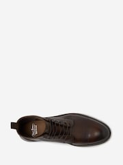 Oliver Sweeney Dip Dyed Calf Leather Derby Brown Boots - Image 4 of 5