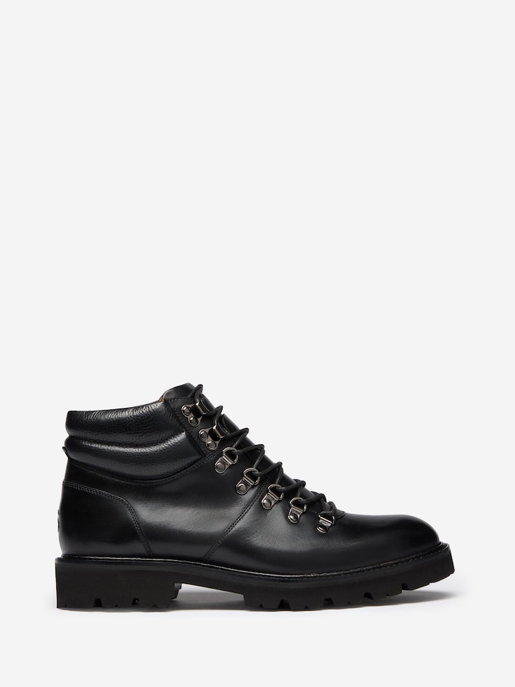 Oliver Sweeney Calf Leather Hiker Black Boots - Image 1 of 5