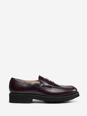 Oliver Sweeney Red Matt Calf Leather Penny Loafers - Image 1 of 5