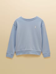 Joules Kids' Blue Crew Neck Sweatshirt And Shorts Set - Image 2 of 9