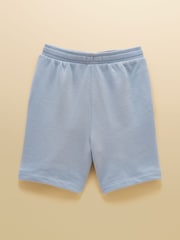 Joules Kids' Blue Crew Neck Sweatshirt And Shorts Set - Image 5 of 9
