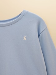 Joules Kids' Blue Crew Neck Sweatshirt And Shorts Set - Image 8 of 9