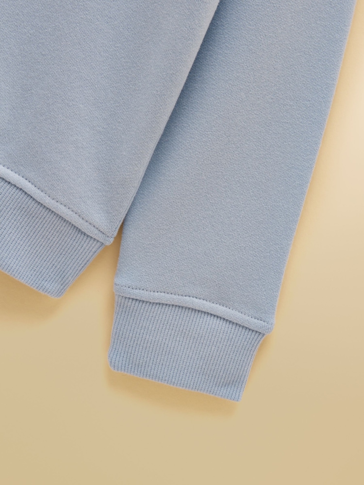 Joules Kids' Blue Crew Neck Sweatshirt And Shorts Set - Image 9 of 9