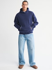 Abercrombie & Fitch Blue Essential Popover Hoodie - Image 3 of 7