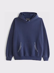 Abercrombie & Fitch Blue Essential Popover Hoodie - Image 6 of 7
