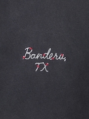 Hanorac decupat cu glugă Abercrombie & Fitch Western cu imprimeu și fermoar complet - Imaginea 6 din 6