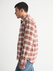 Abercrombie & Fitch Red Plaid Flannel Shirt - Image 4 of 7