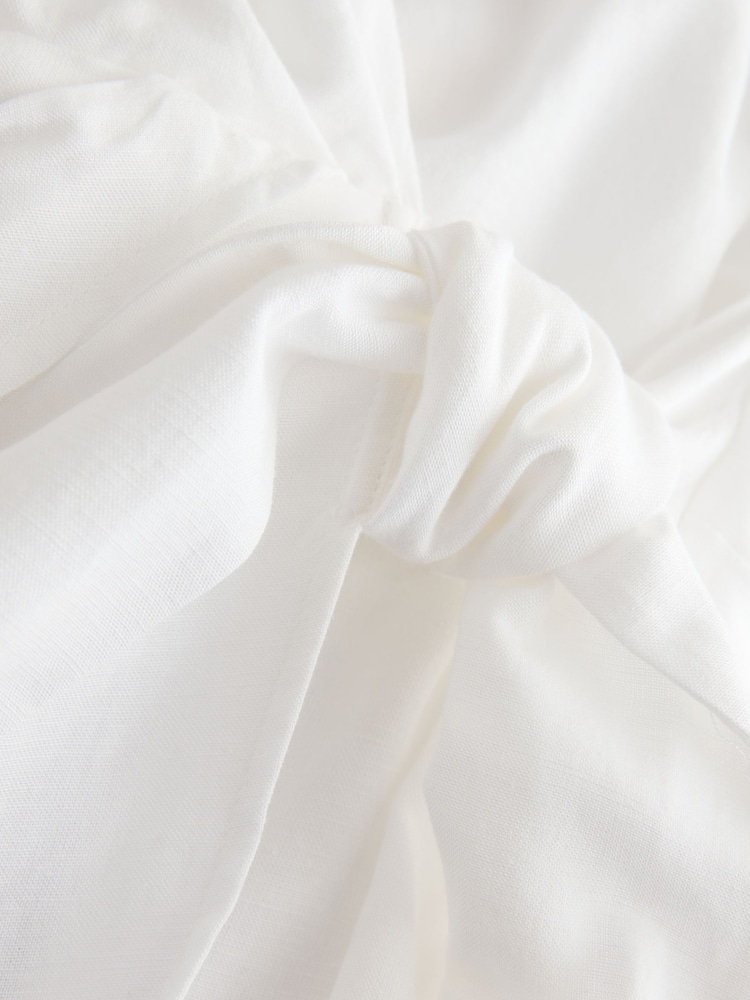 White Halter Scarf Mini Summer Dress - Image 7 of 7