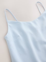 Pale Blue Cape Wedding Guest Bridesmaid Maxi Dress - Image 2 of 4