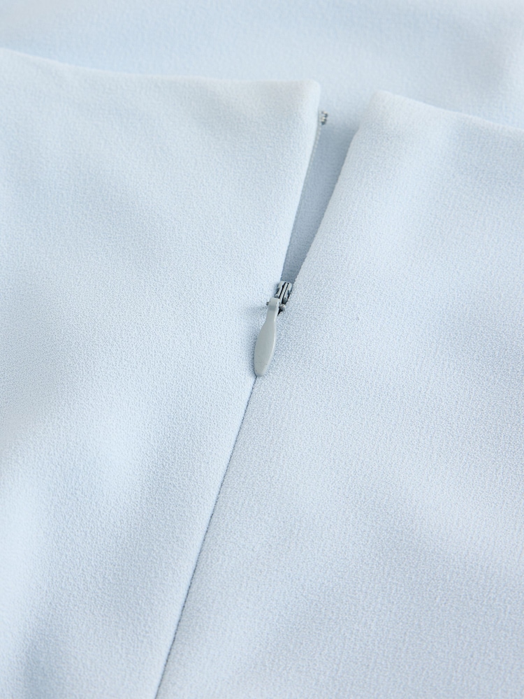 Pale Blue Cape Wedding Guest Bridesmaid Maxi Dress - Image 4 of 4 Pale Blue Cape Wedding Guest Bridesmaid Maxi Dress - Image 4 of 4