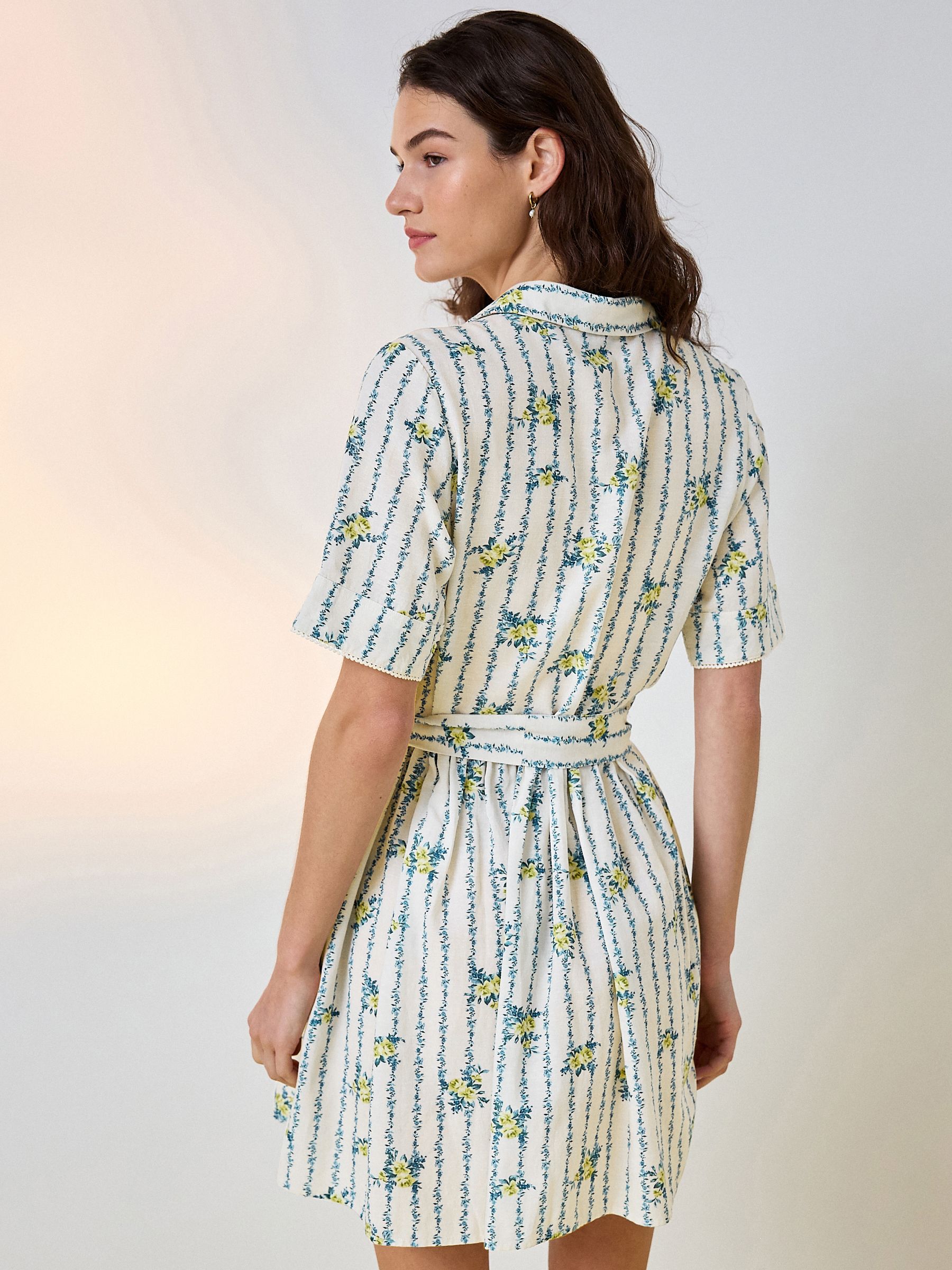 Buy Ecru/Yellow Floral Print Seminal x Lindsey Cherek Waller Short