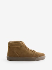 Oliver Sweeney Milled Leather Cupsole Brown Trainers - Image 1 of 1