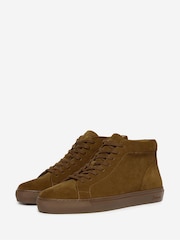 Oliver Sweeney Milled Leather Cupsole Brown Trainers - Image 4 of 5