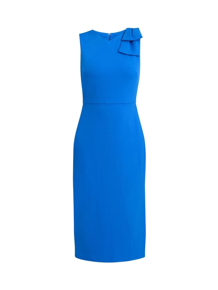 Gina Bacconi Blue Maddie One-Shoulder Ruffle Midi Dress - Image 5 of 5