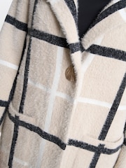 Gina Bacconi Winslet Checked Black Coat - Image 5 of 6