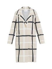 Gina Bacconi Winslet Checked Black Coat - Image 6 of 6