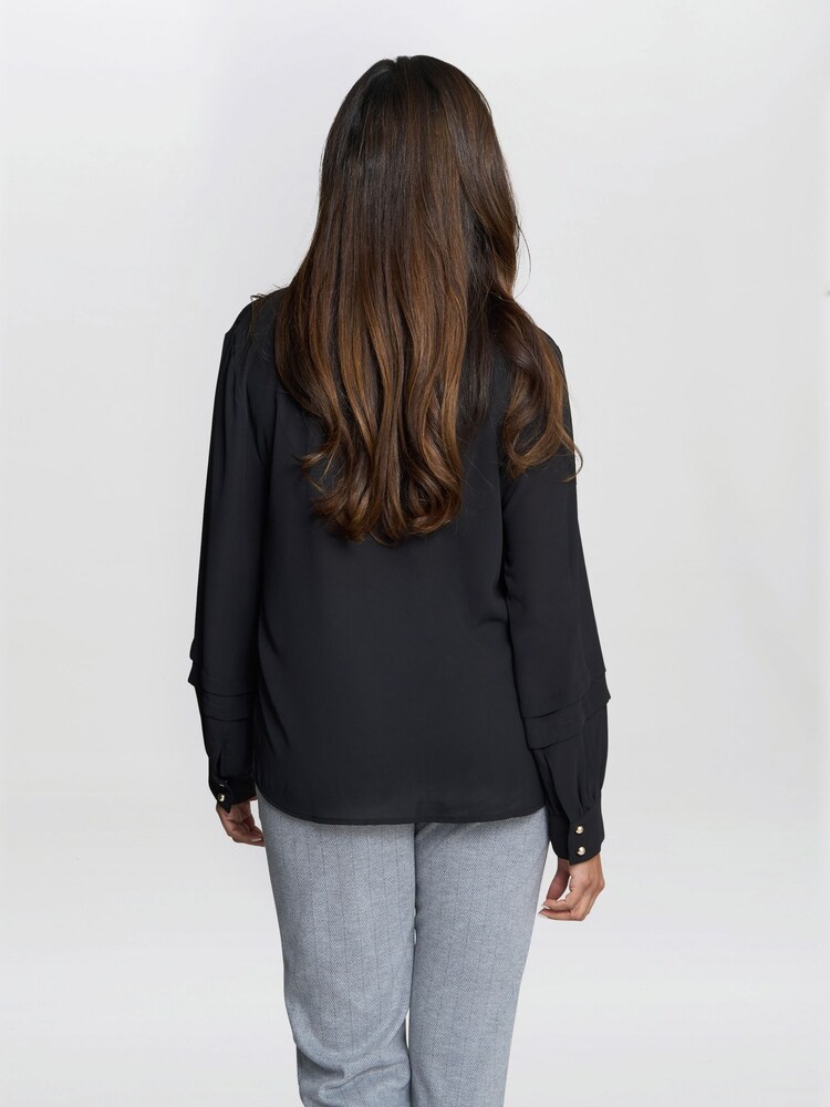 Gina Bacconi Antoinette Black Blouse - Image 2 of 5