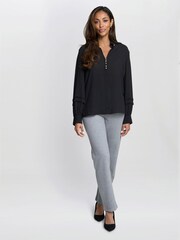 Gina Bacconi Antoinette Black Blouse - Image 3 of 5