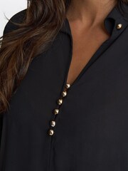 Gina Bacconi Antoinette Black Blouse - Image 4 of 5