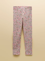 Joules Girls' Deedee Pink Ditsy Jersey Leggings - Image 2 of 4