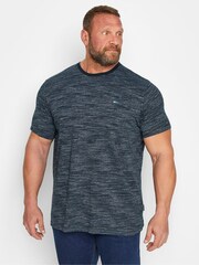 BadRhino Big & Tall Blue Injected Slub T-Shirt - Image 1 of 1