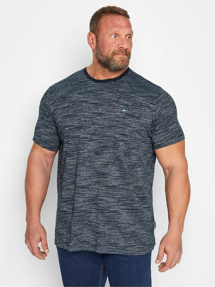 BadRhino Big & Tall Blue Injected Slub T-Shirt - Image 1 of 1