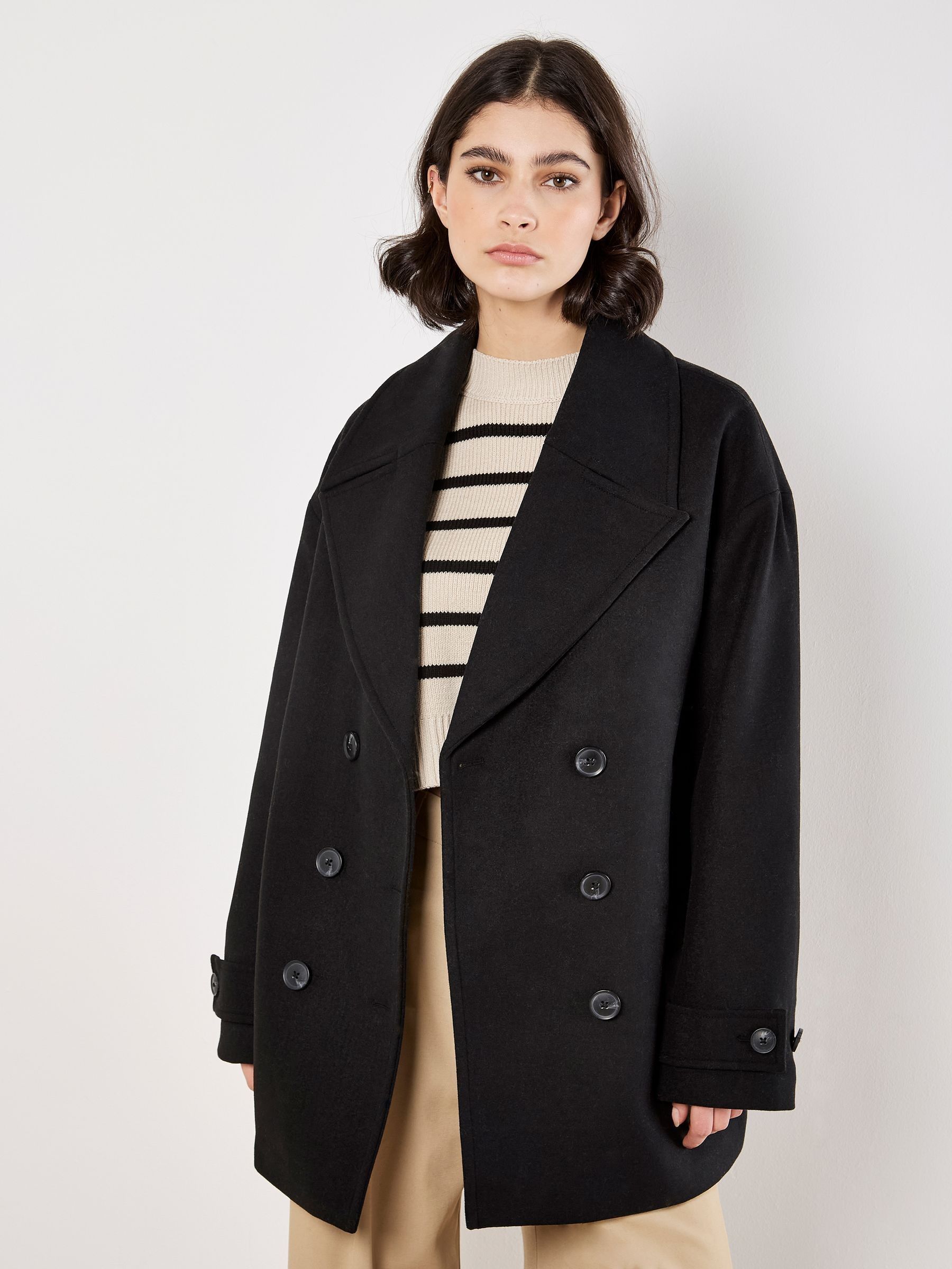 新品♡Signature Wide Lapel Mid Coat G18570s3.jpg