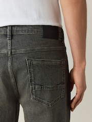 Grey Tint Relaxed Tapered Fit Authentic Stretch Denim Jeans - Image 6 of 6