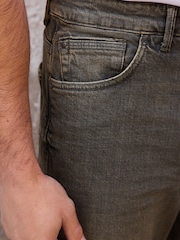 Grey Tint Relaxed Tapered Fit Classic Stretch Jeans - Image 7 of 13