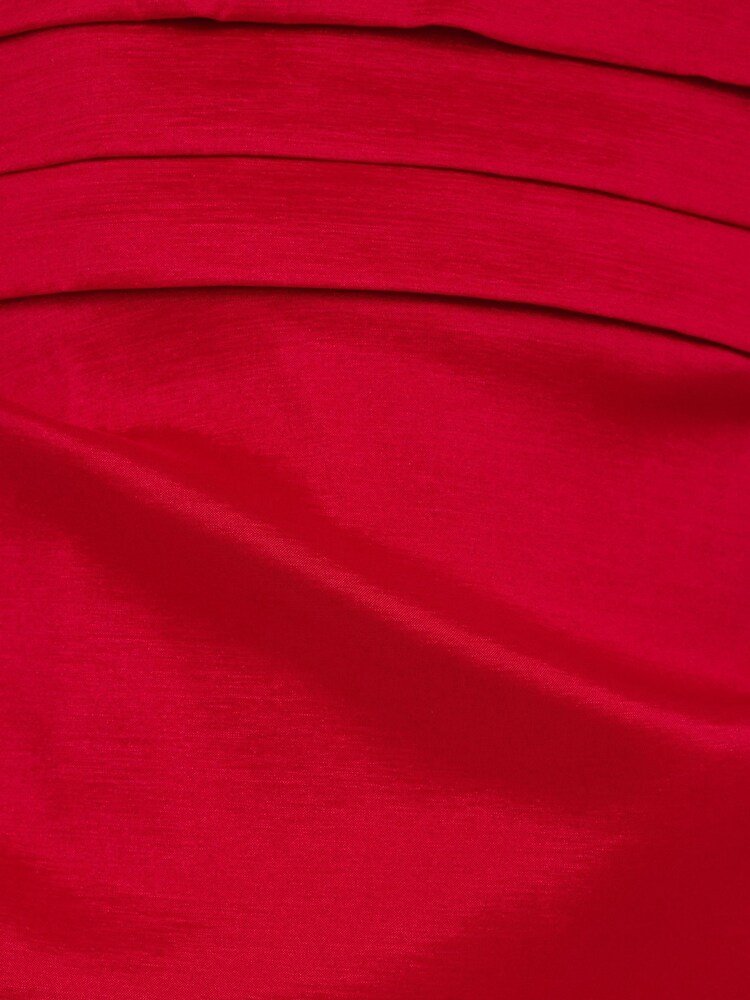 Adrianna Papell Red Red Bead Stretch Taffeta Dress - Image 6 of 6 Adrianna Papell Red Red Bead Stretch Taffeta Dress - Image 6 of 6