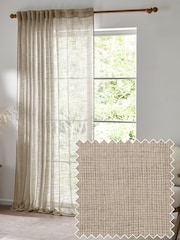 Yard Linen Cirrus Woven Sheer Panel Curtains - Image 1 of 5