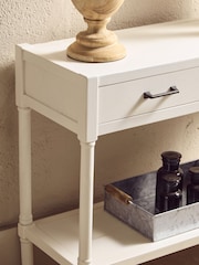 Interiors by Premier White Heritage 2 Drawer Console Table - Image 3 of 6