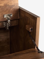 Dark Lloyd Mango Wood Storage Side Table - Image 11 of 11