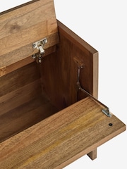 Dark Lloyd Mango Wood Storage Side Table - Image 9 of 11