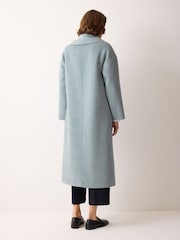 Jigsaw Blue Double Faced Shawl Midi Coat - Image 2 of 2