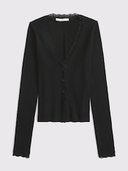Abercrombie & Fitch Black Lace Cardigan - Image 6 of 6