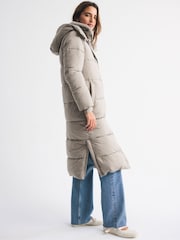 Marrón - Abercrombie & Fitch Long Puffer Jacket - Imagen 3 de 8