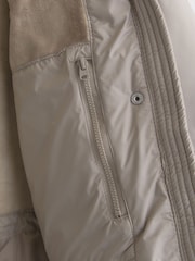 Marrón - Abercrombie & Fitch Long Puffer Jacket - Imagen 8 de 8