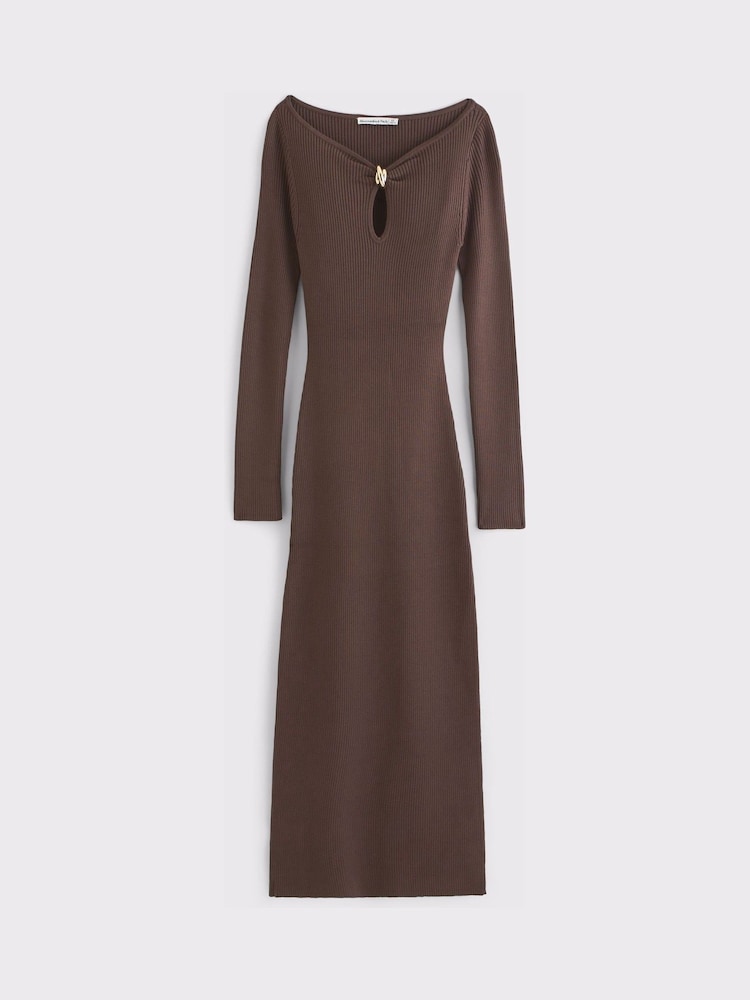 Abercrombie & Fitch Keyhole Knitted Maxi Dress - Bilde 6 av 6 Abercrombie & Fitch Keyhole Knitted Maxi Dress - Bilde 6 av 6