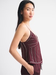 Abercrombie & Fitch 비즈 장식 캐미솔 조끼 - 7의 이미지 4